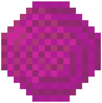 Cosmic object solar system astronomical element. Planet for pixel game about Stock Illustration
