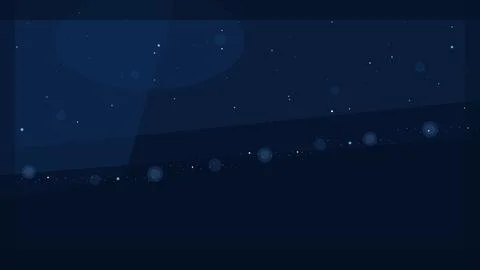 Cosmic Particle Stream Blue Vector Star Dust Design Ilustración de archivo