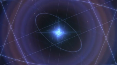 Cosmic Particle Vortex Energy Rings Light Streaks Stock-Footage 333676651