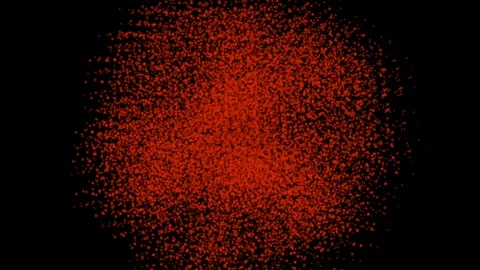 Cosmic particles expanding, animation. Stock Footage 99193490