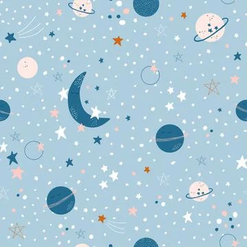 Cosmic pattern Stock Illustration