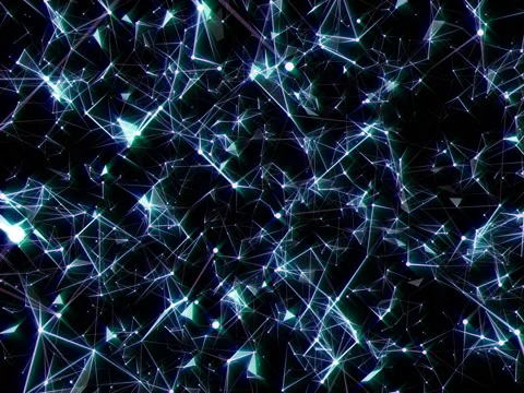 Cosmic pattern Magic stars.Blue light rays and stars. computer generated Stock Footage 103628070