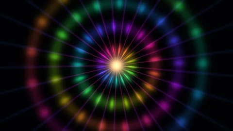 Cosmic Plasma Light Burst Seamless Loop Stock Footage 342356477