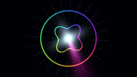 Cosmic Psychedelic Mandala Seamless Loop Stock Footage 342356268