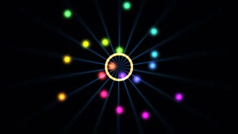 Cosmic Psychedelic Mandala Seamless Loop Stock Footage 342380254