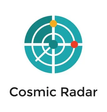 Cosmic Radar Vector Stock Illustration