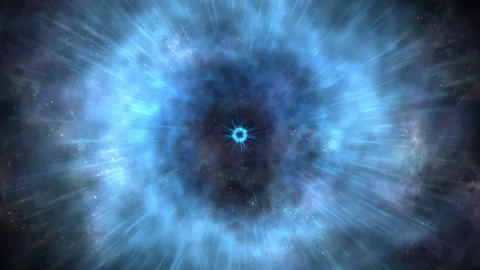 Cosmic Radiant Vortex Portal in Deep Space Nebula 库存影片 321025913