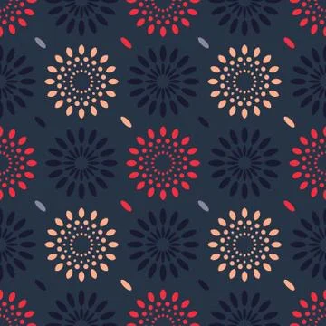 Cosmic rain seamless pattern Illustrazione stock