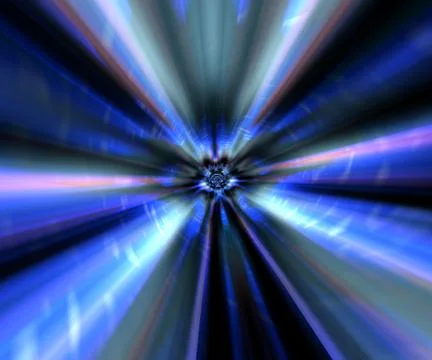 Cosmic rays Stock Illustration