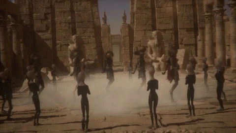 Cosmic Rituals and Dancing Mummies Stock Footage 293369449