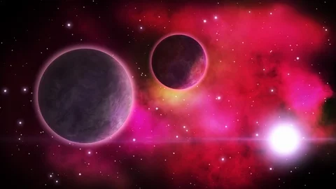 Cosmic scene. Loop. Stock Footage 93339767