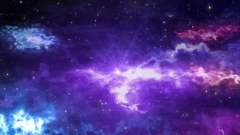 Cosmic Space Energy Background-Abstract Nebula Galaxy Animation in 4K Stock Footage 316918379