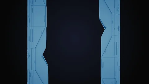 Cosmic Space Station. Loop Animation Stock Footage 119150854