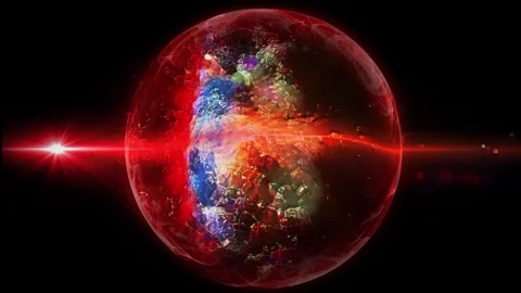 Cosmic sphere 03 Stock Footage 303303216