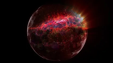 Cosmic sphere 03 Video stock 303303582