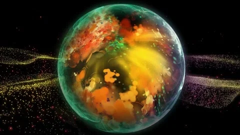 Cosmic sphere 03 Stock Footage 303305316