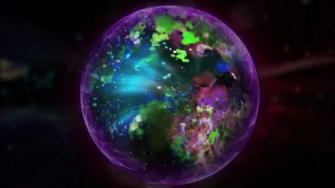 Cosmic sphere 03 Stock Footage 303305857