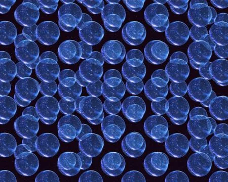 Cosmic spheres, soap bubbles Illustrazione stock