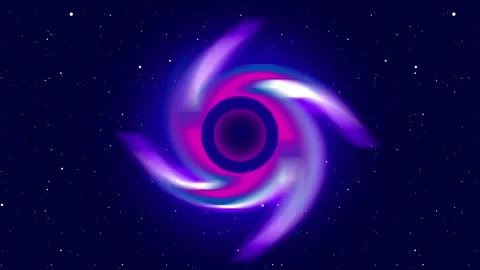 Cosmic Spiral Storm Stock Footage 335630493