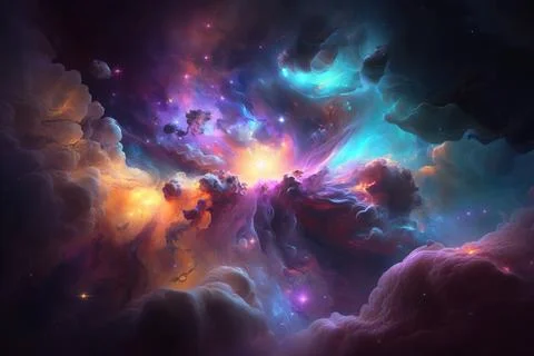 Cosmic Splendor Stock Illustration