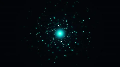 Cosmic star flare particles moving through deep space science background an.. Stock Footage 346006614