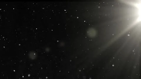 Cosmic starfield with glowing particles in motion. Abstract dark space backgroun Video stock 340456852