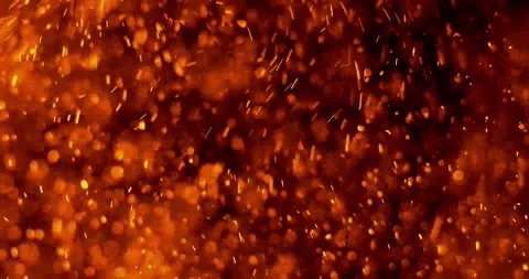 Cosmic starfield with glowing red particles in motion. Dynamic space background  Stock Footage 340450313