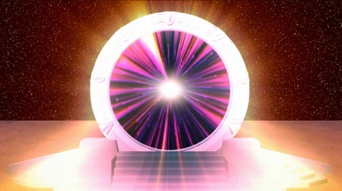 Cosmic Stargate into another Dimension - Kosmisches Sternentor HD Stock Footage 38139101