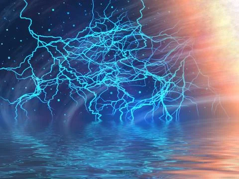 Cosmic storm Stock Illustration