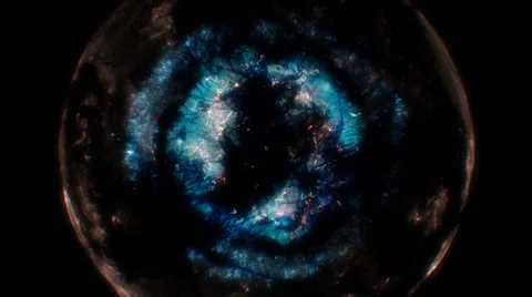 Cosmic supernova explosion Stock Footage