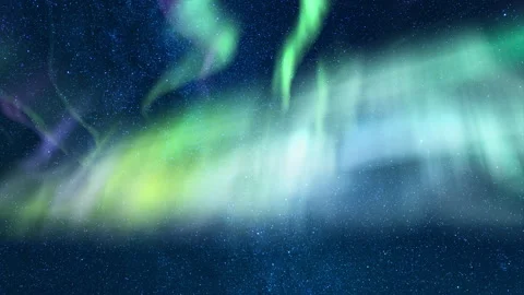 Cosmic Symphony Milky Way Time Lapse Meteor Shower and Aurora 8K Stock Footage 306791569