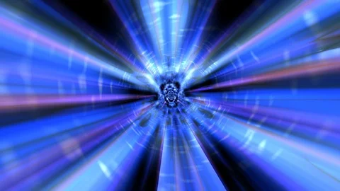 Cosmic time tunnel in space Stock Footage 107899612