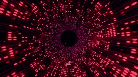 Cosmic Tunnel Light Rays Animation Stock Footage 310920405