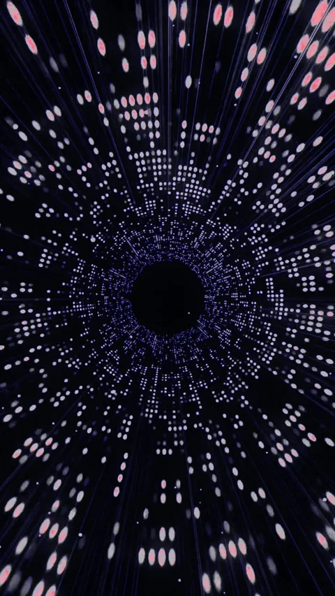 Cosmic Tunnel Light Rays Animation Stock Footage 310920406