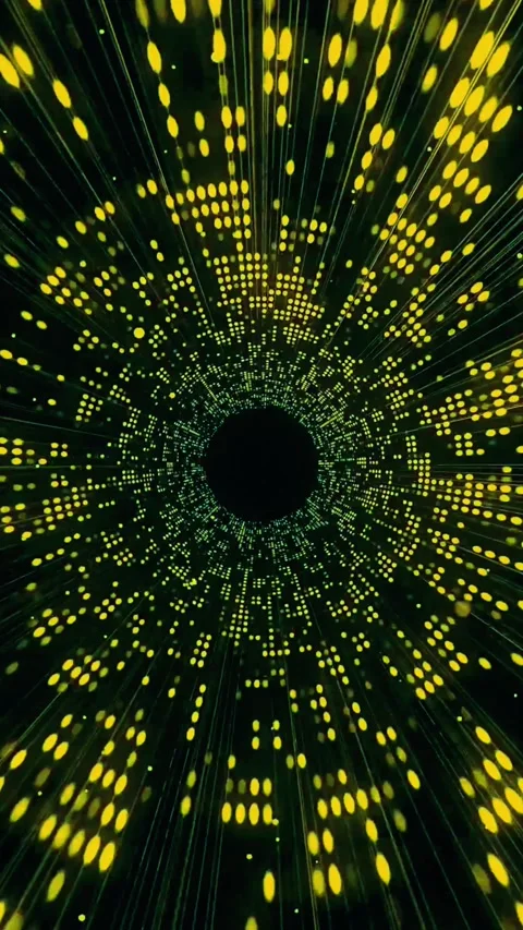 Cosmic Tunnel Light Rays Animation Stock Footage 310920410