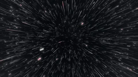 Cosmic Tunnel Light Rays Animation Stock Footage 310920451