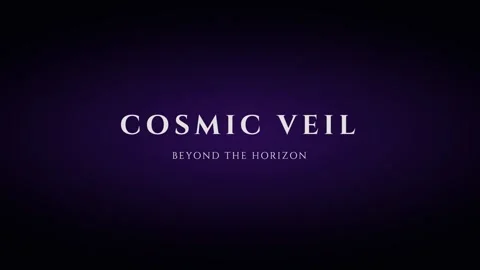 Cosmic veil cinematic title screen for mysterious space and abstract concep.. Stock Footage 337656560