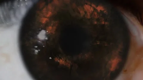 Cosmic Vision – Camera Inside the Eye Entering Galaxy Nebula Stock Footage 305211446