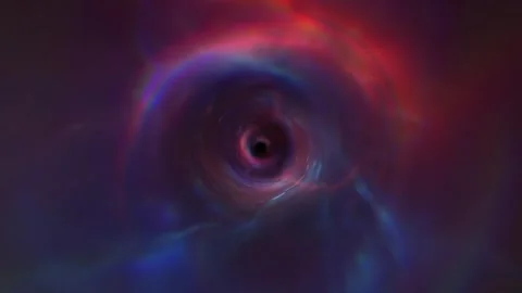 Cosmic Vortex Portal Background Seamless Loop Stock Footage 343143476