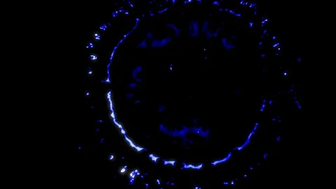 Cosmic Waves Moving Through Space In Blue Color Vidéo 102517115