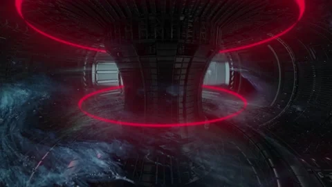 Cosmic Window: Universe Inside Reactor Stock Footage 327815197