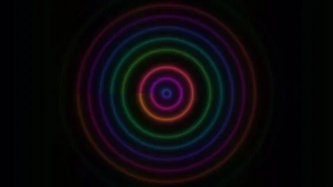 Cosmic Wormhole Passage Seamless Loop  Circles expanding Stock Footage 341560416