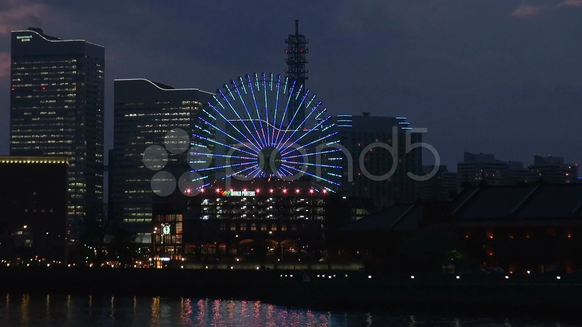 Cosmo Clock 21 Ferris Wheel At Twiligh Stock Video Pond5