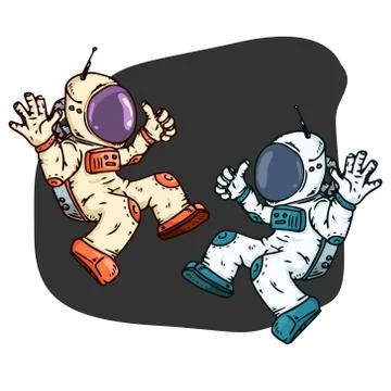 Cosmonaut icon.. Stock Illustration