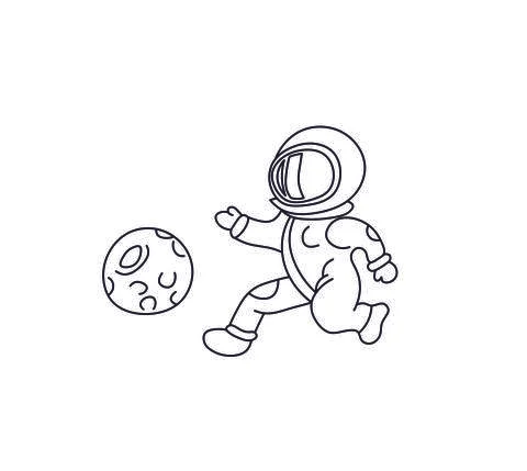 Cosmonaut Stock Illustration