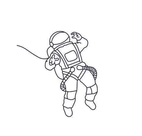 Cosmonaut Stock Illustration