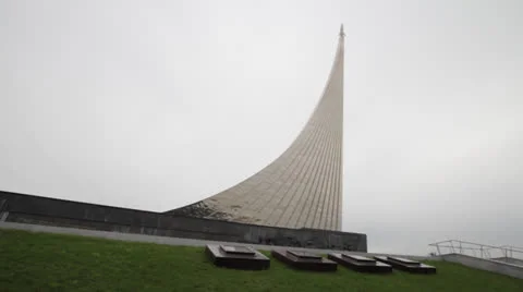 Cosmonaut Monument Stock Footage 23711570