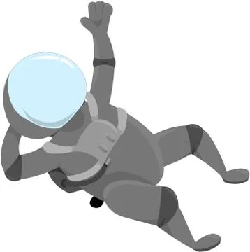 Cosmonaut. Object for design. Icon. Stock Illustration