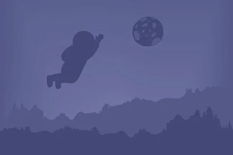 Cosmonaut in space vector illustration design. Stock Illustration