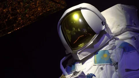 Cosmonauts spacesuit Stock Footage 91580246